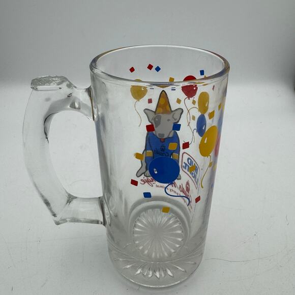 Vintage 1987 Bud Light Spuds MacKenzie Party Dog Beer Mug Glass Stein - Picture 3 of 7